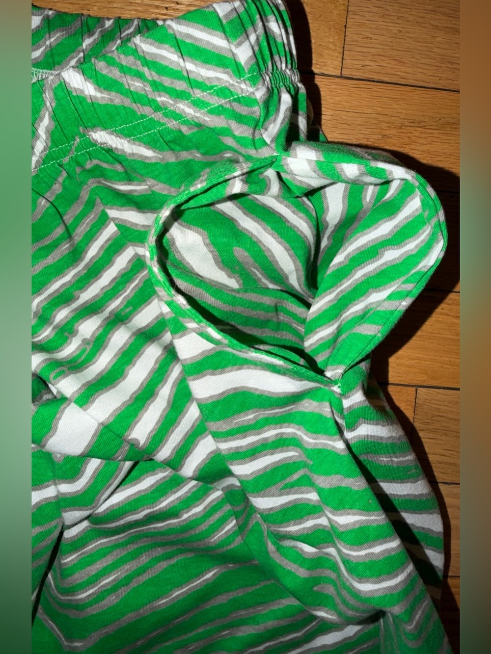 NFL Team Philadelphia Eagles Zubaz Pants Striped Green Pockets Men’s XXL - Picture 8 of 8